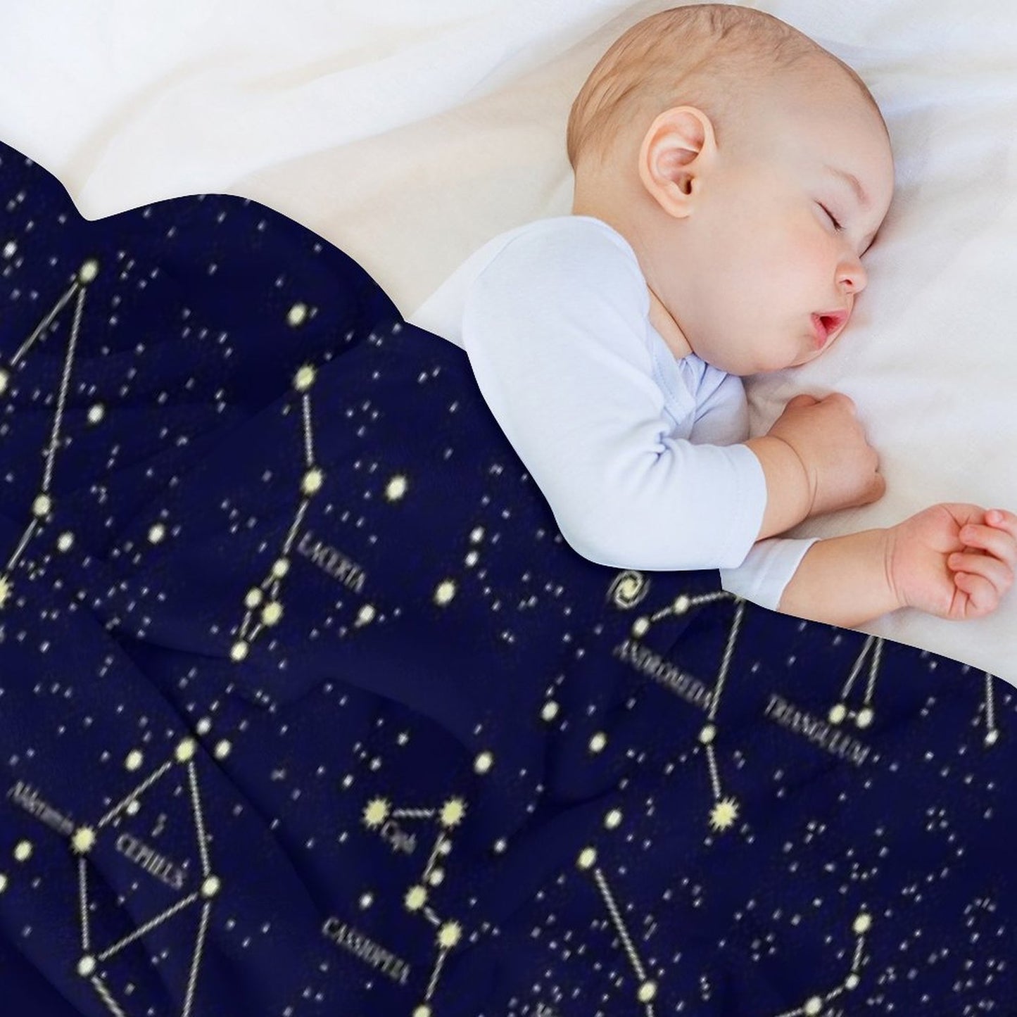 Constellation Astronomy Star Map Night Sky Throw Blanket