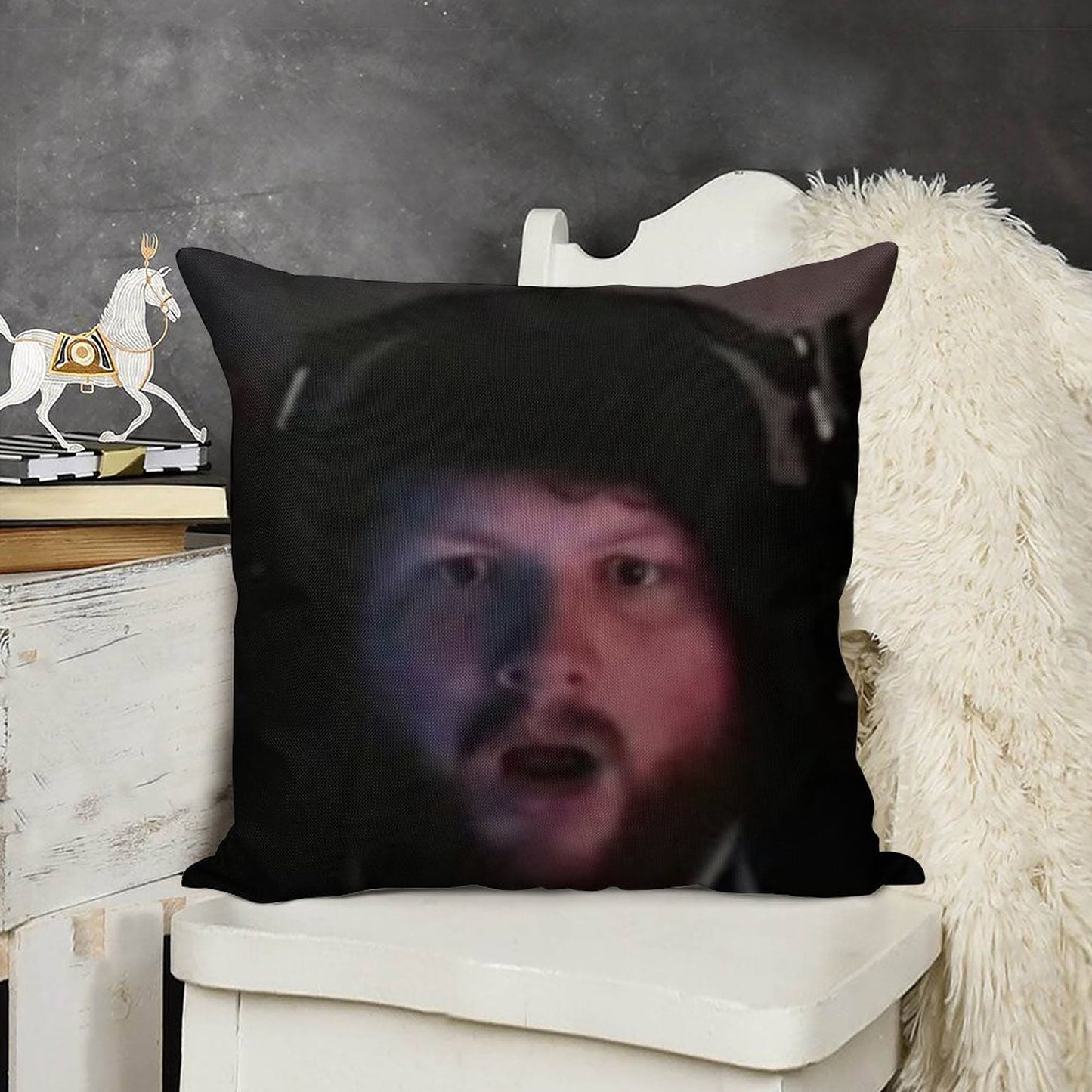 Caseoh Linen Throw Pillow Cover