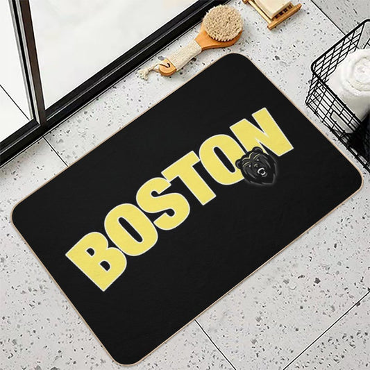 Vintage Boston Hockey Bath Mat