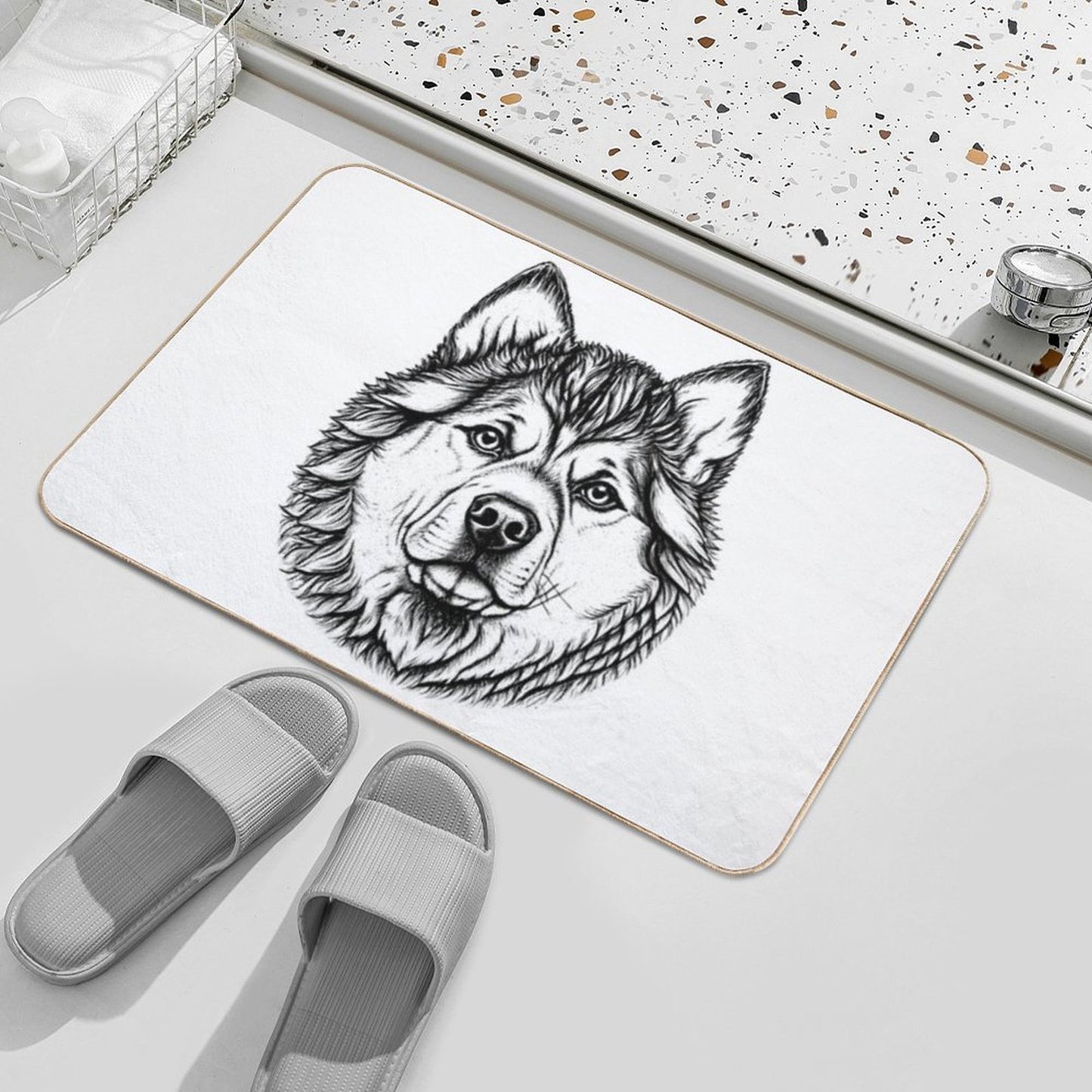 Akita Inu Multi-Purpose Bath Mat