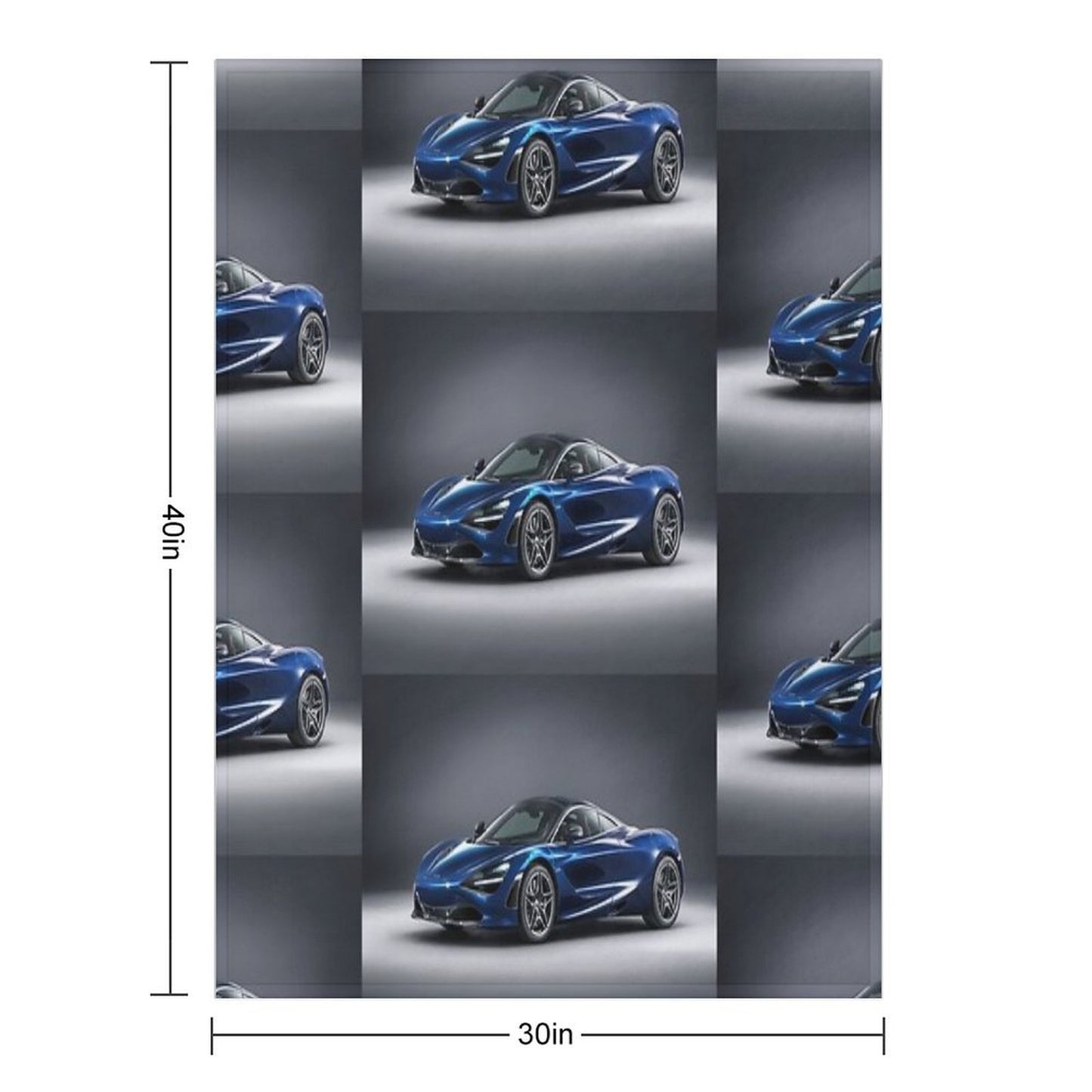 McLaren 720s Throw Blanket