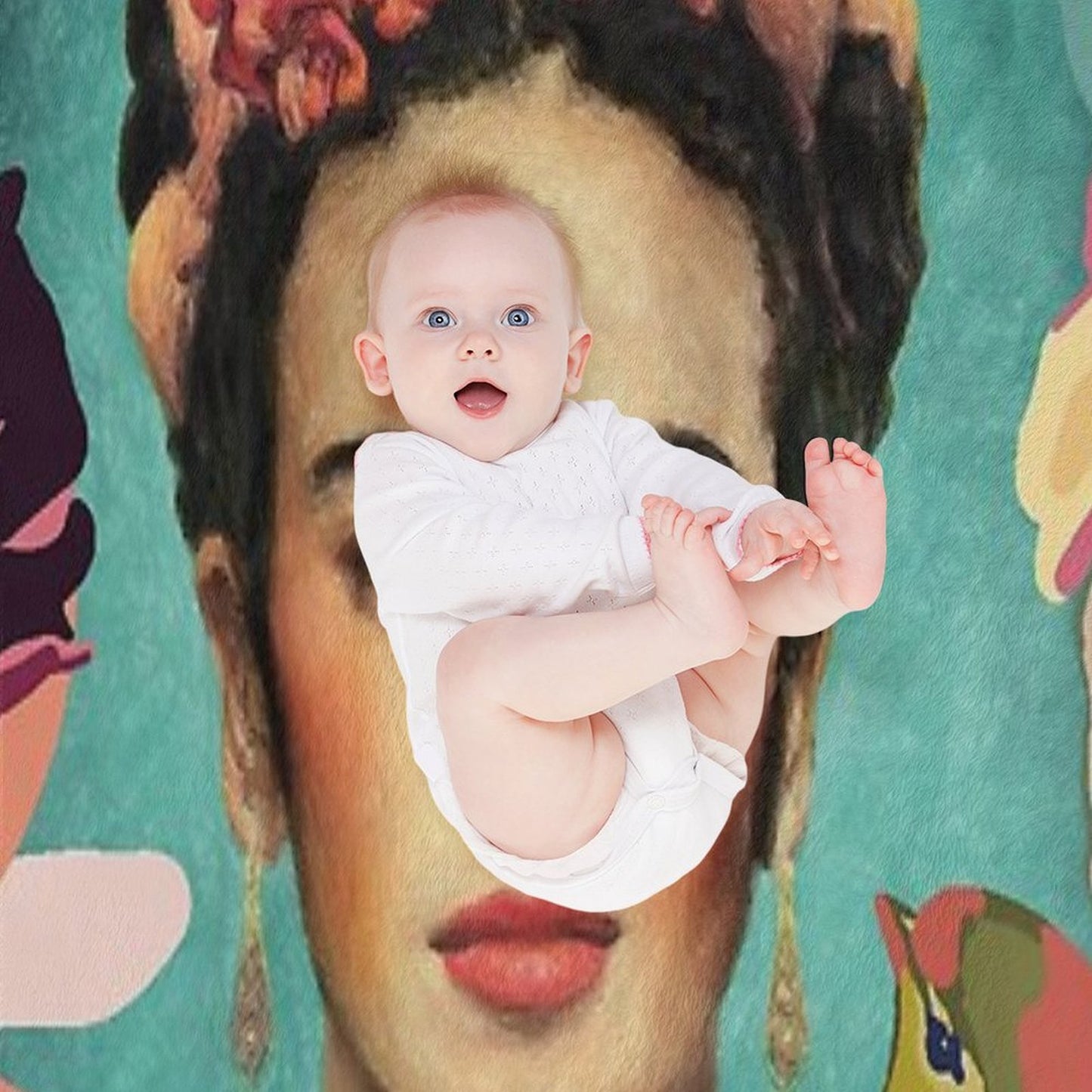 Frida Kahlo V Throw Blanket