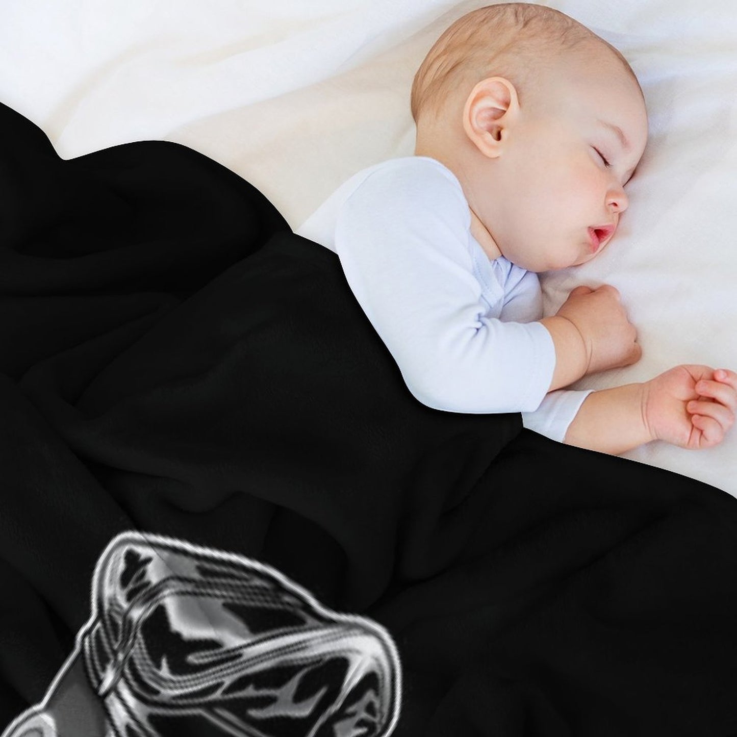 ADAM LIKES LEATHER - BLACK AND WHITE Throw Blanket