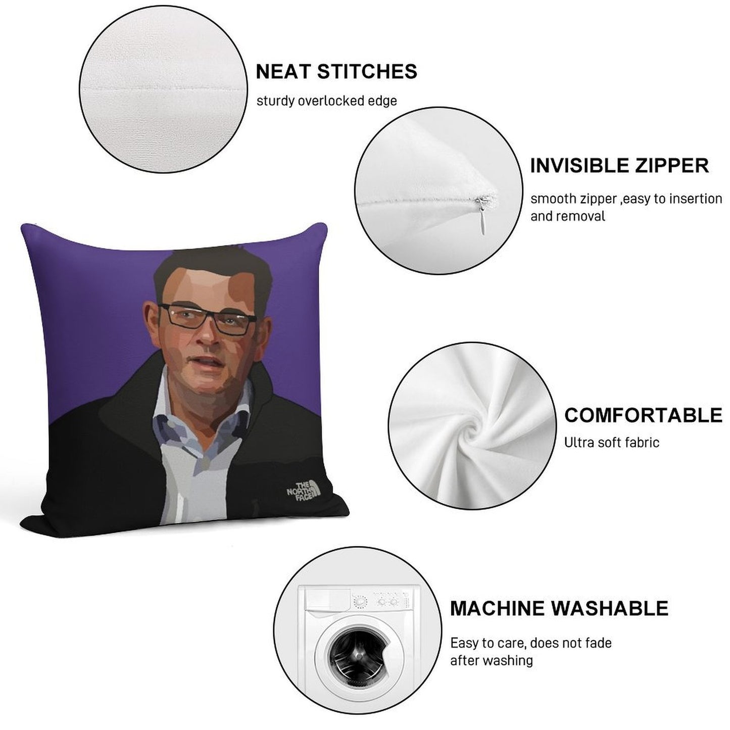 Dan Andrews – North Face Soft Easy Maintenance Throw Pillow