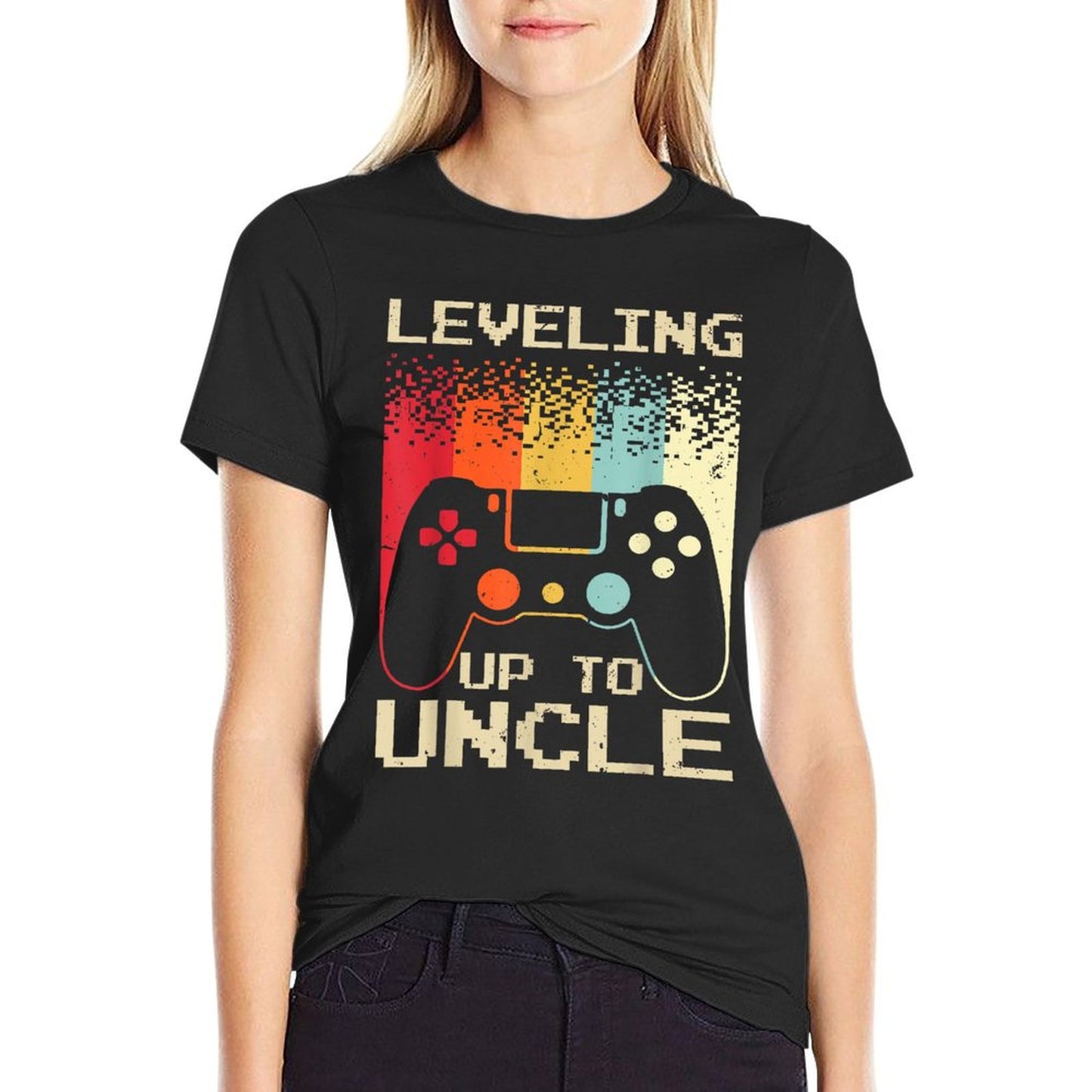 Best New Uncle For Men Boys Soon To Be Uncle Nephew Gamer T-Shirt