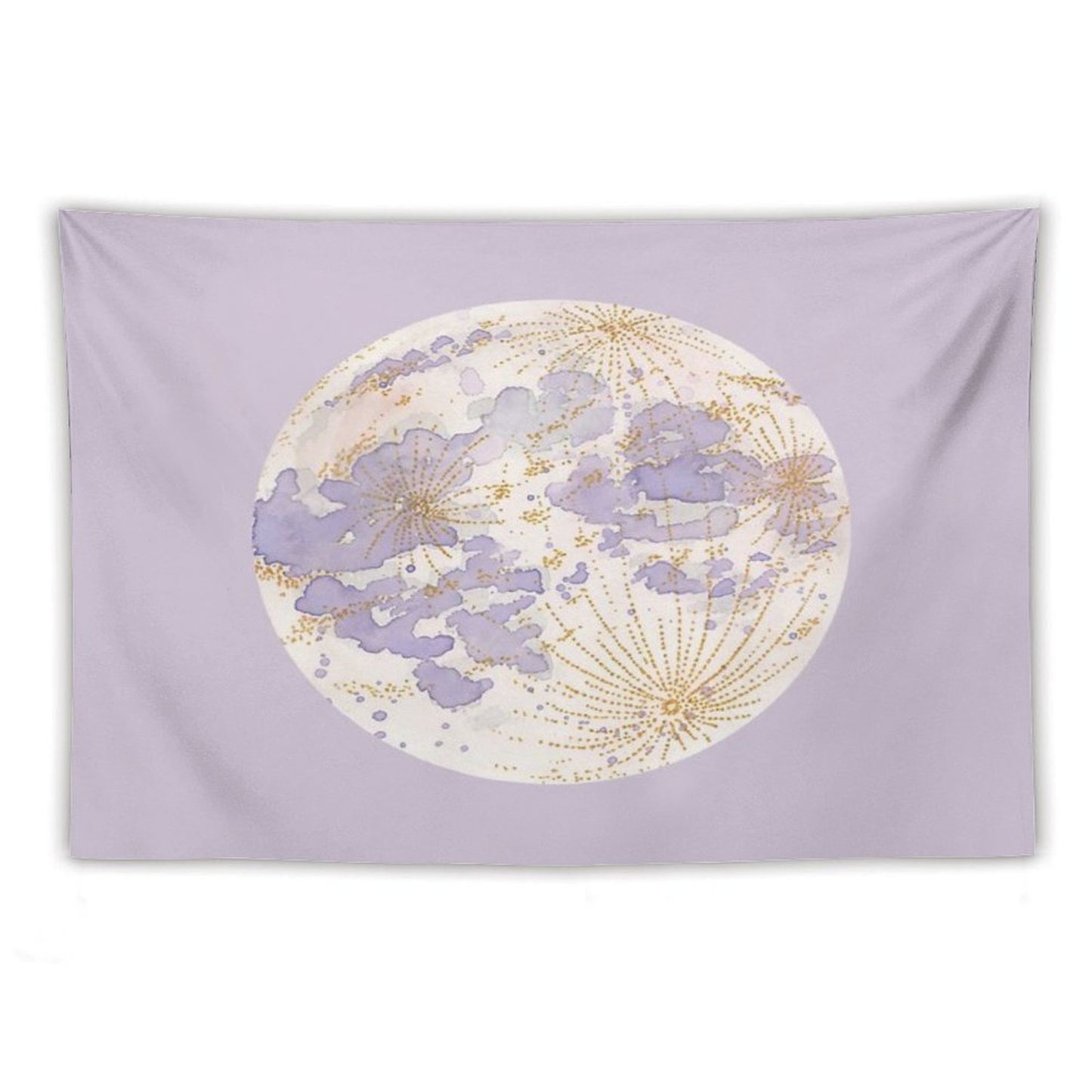 Lavendar Peach Moon Tapestry