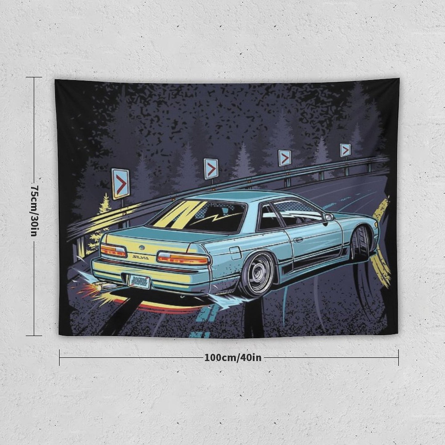 Silvia S13 Touge Drift Tapestry