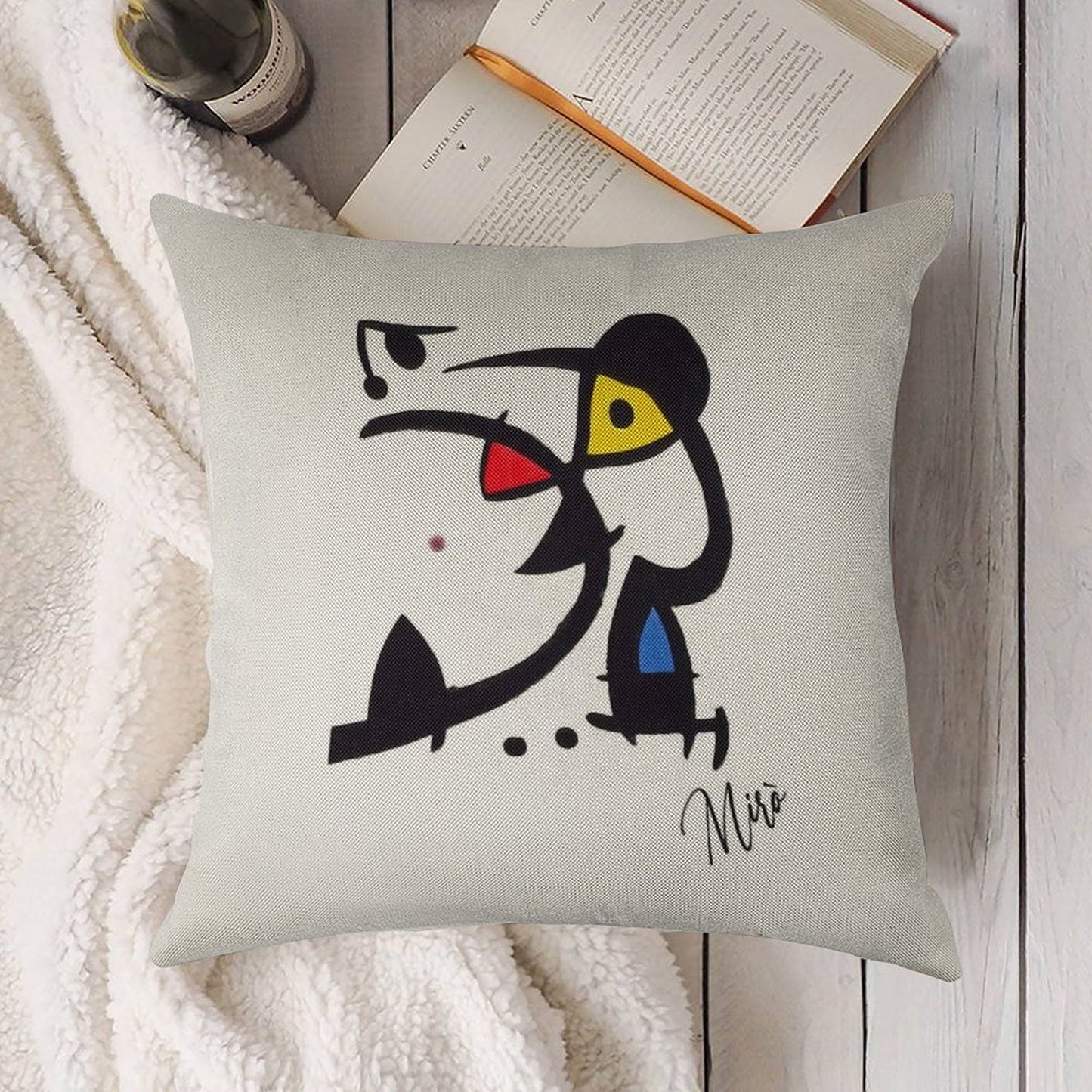 Mirò Linen Throw Pillow Cover