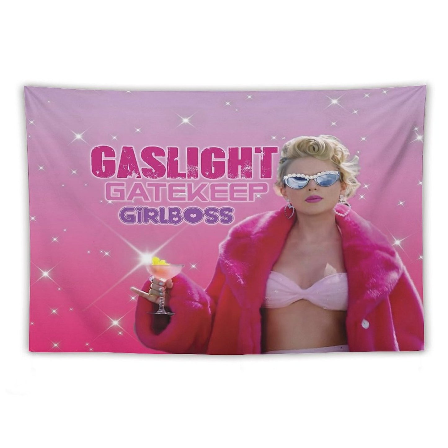 Taylor Gaslight Gatekeep Girlboss Tapestry
