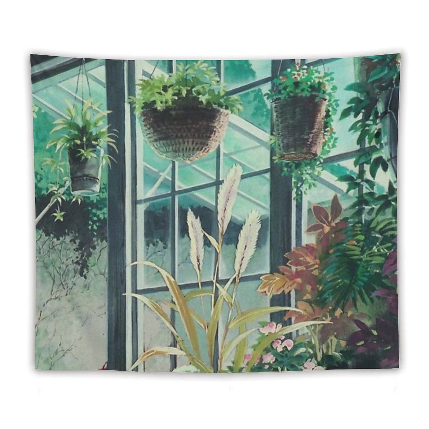 Anime Plants Scenery Tapestry