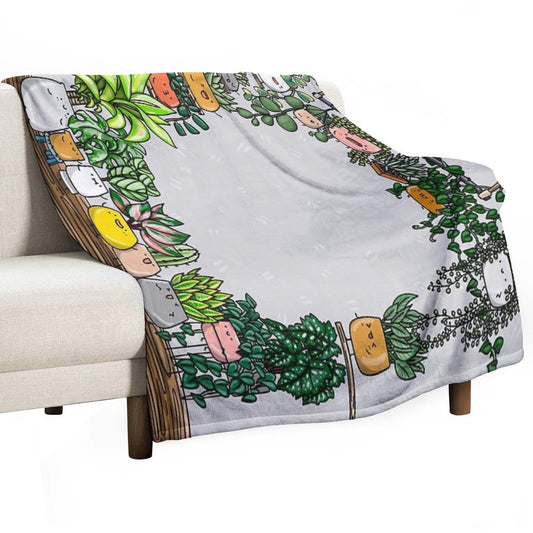 Plant Buddies All Around Throw Blanket