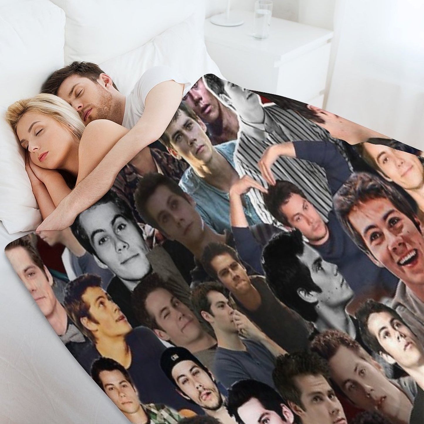 Dylan O'brien Collage Throw Blanket