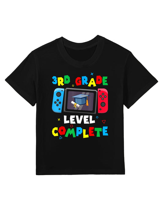 Game Controller Level 3rd Grade Complete Boys Graduation Kids T-Shirt