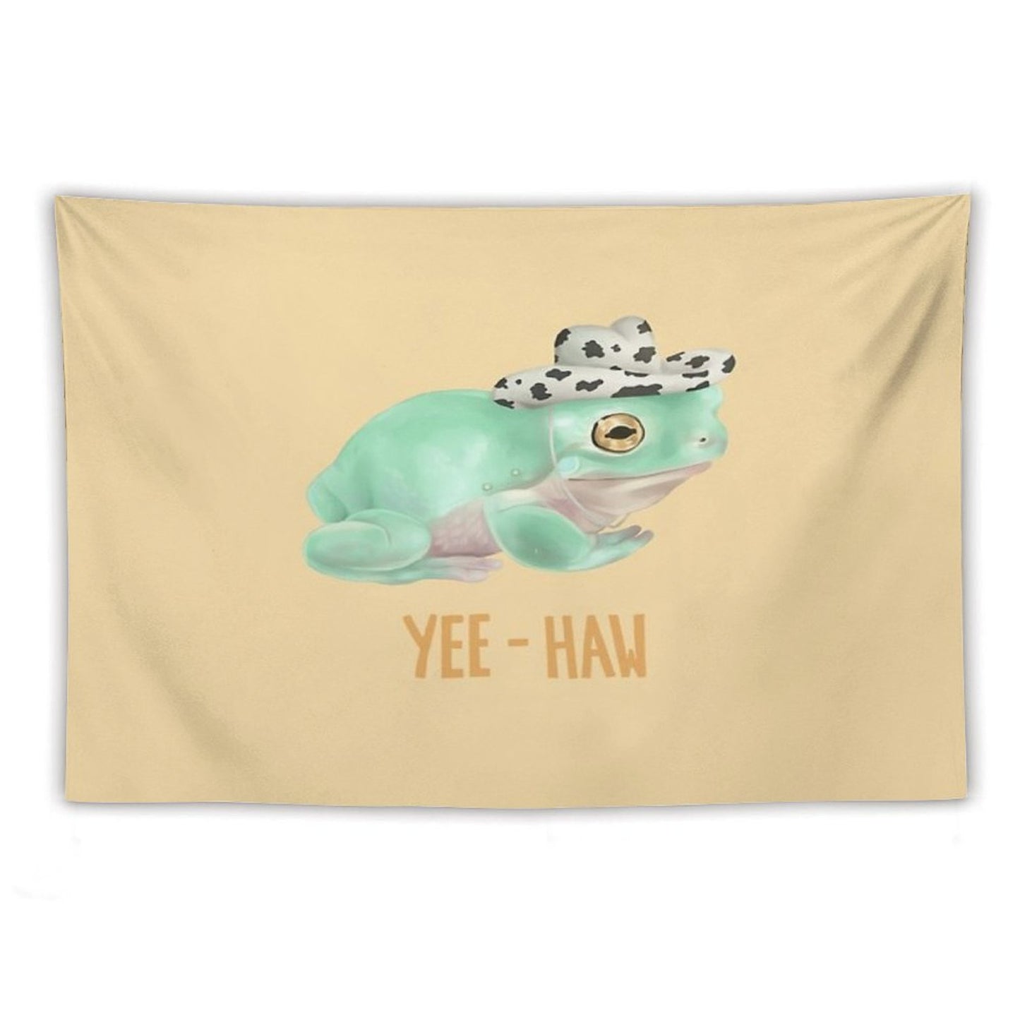 Cowboy Frog Tapestry