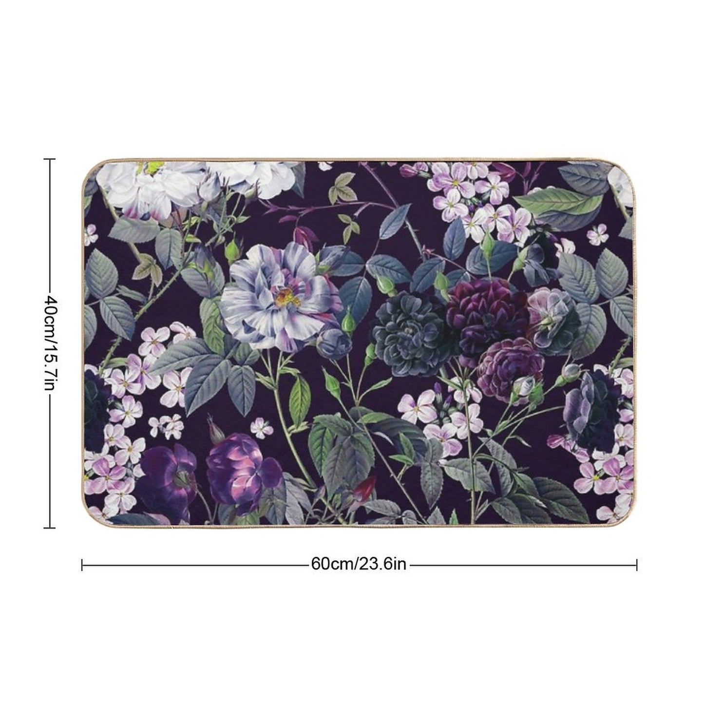 Rose Garden - Night II High-Traffic Bath Mat