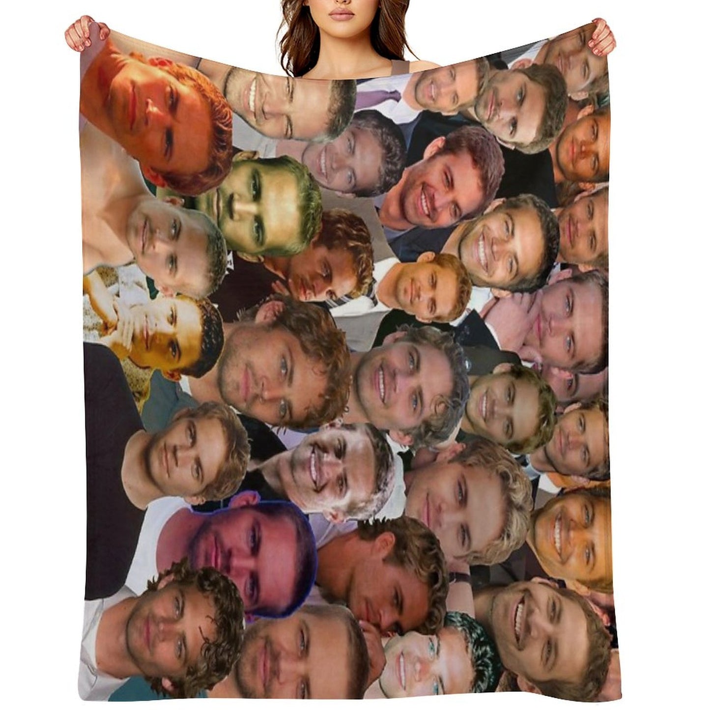 Paul Walker Photo Collage Throw Blanket