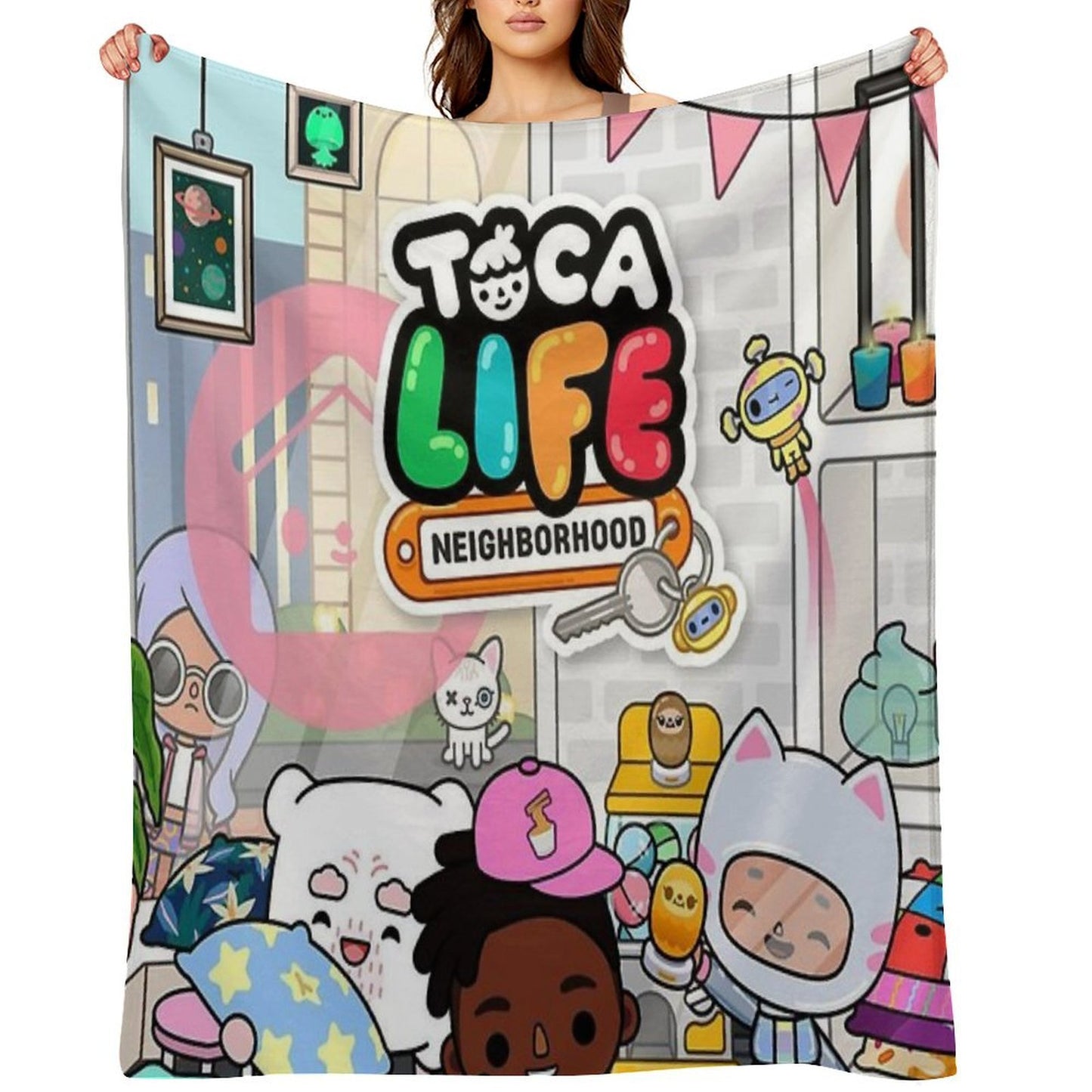 Toca Boca Life Throw Blanket