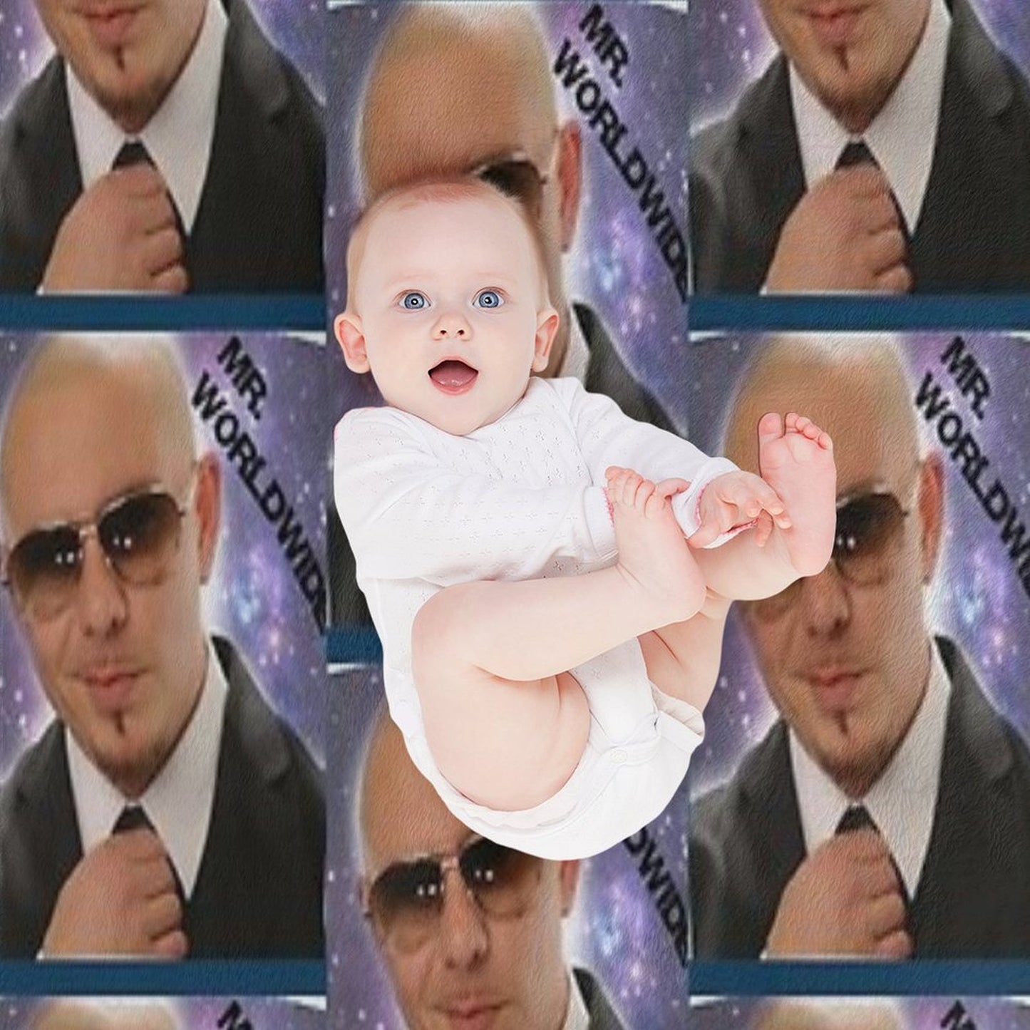 Mr Worldwide Throw Blanket