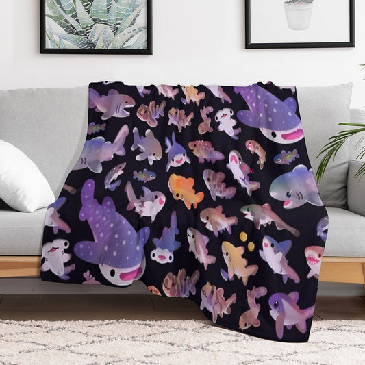 Shark Day 2 Throw Blanket
