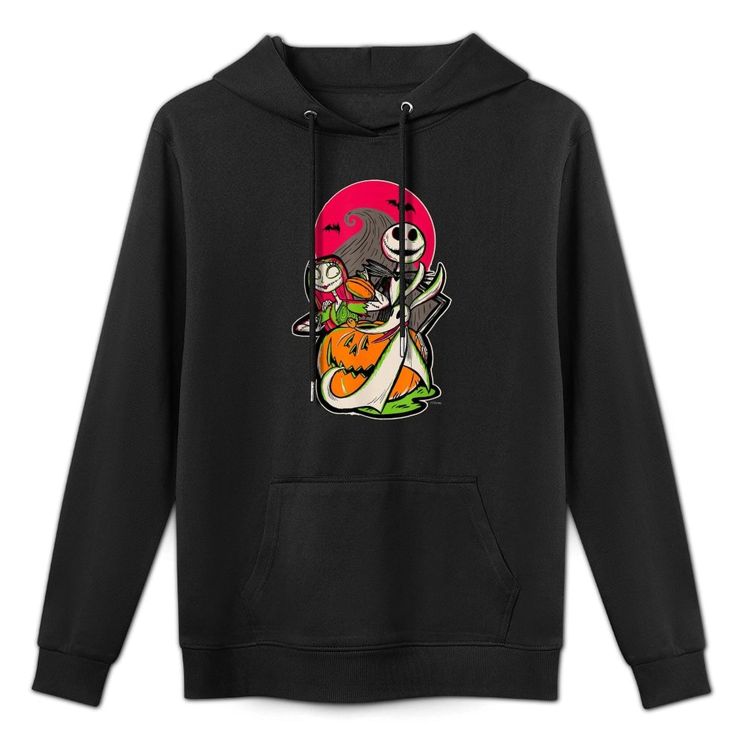 Disney 100 Nightmare Before Christmas Halloween Jack Sally Moisture-Wicking Hoodie