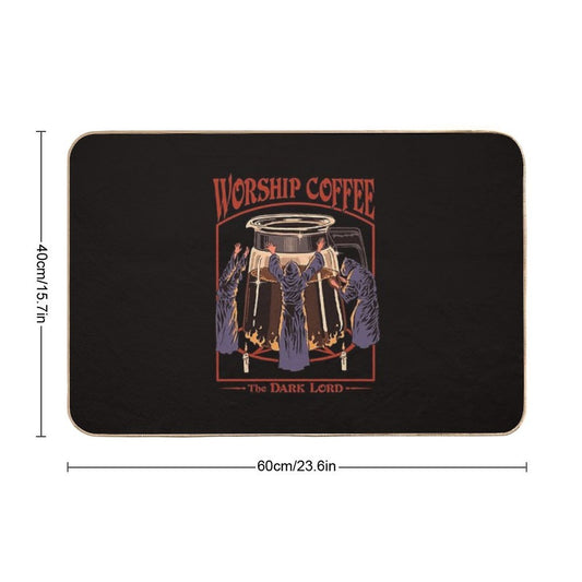Worship Coffee Anti-Trip Bath Mat