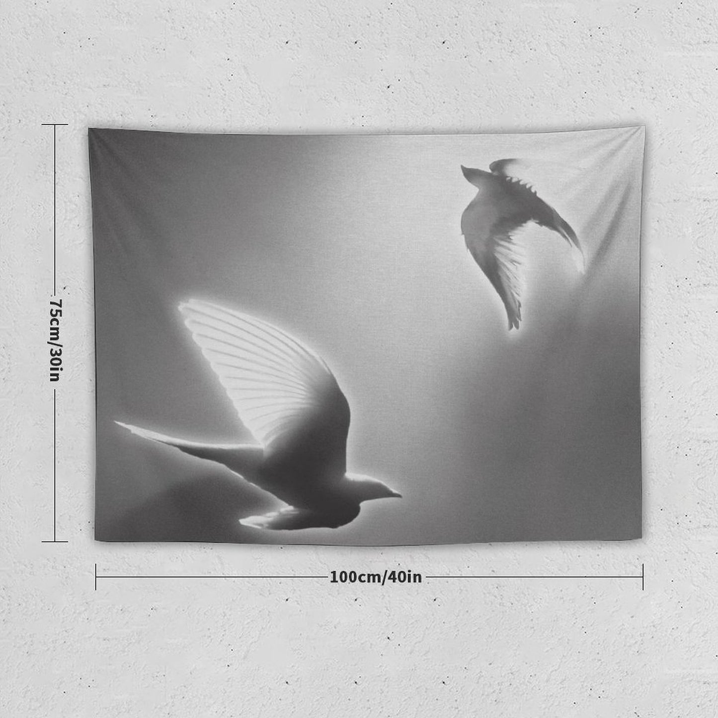 Doves, ‘25 on Blank Canvas Tapestry