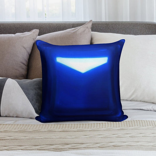 Beat Saber Blue Block Throw Pillow Cover Soft High-Density Material Throw Pillow