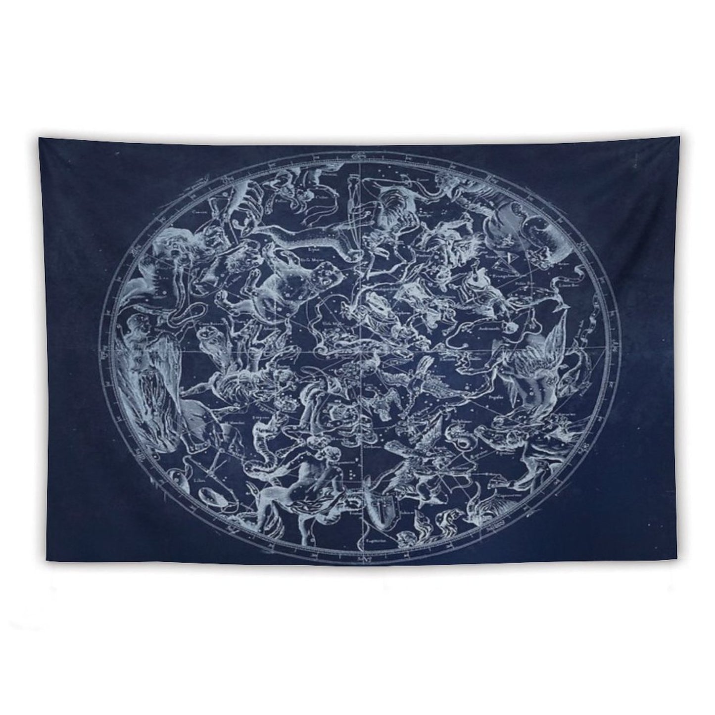 Vintage Constellations & Astrological Signs White Tapestry