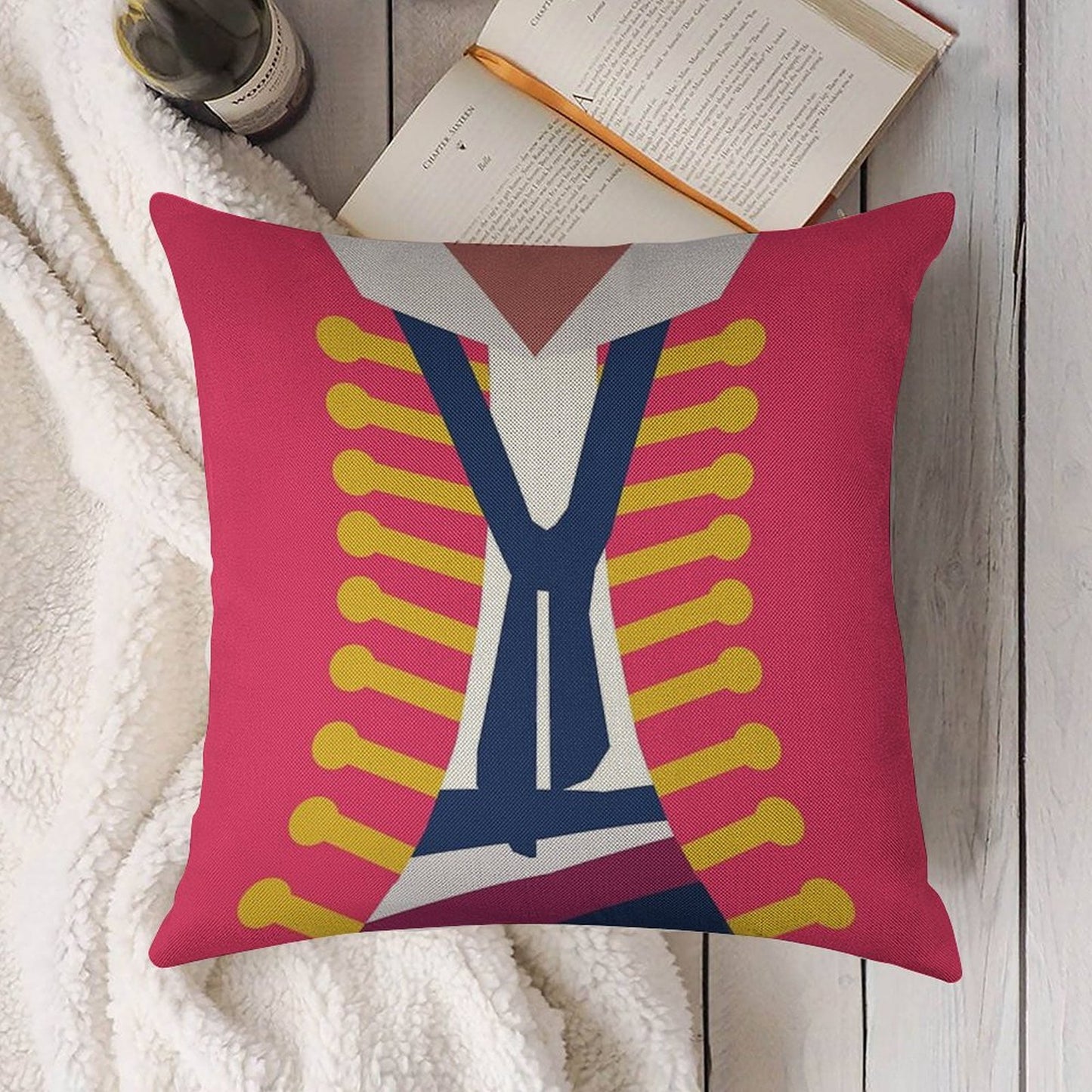 Broadway Enjolras Costume Linen Throw Pillow Cover