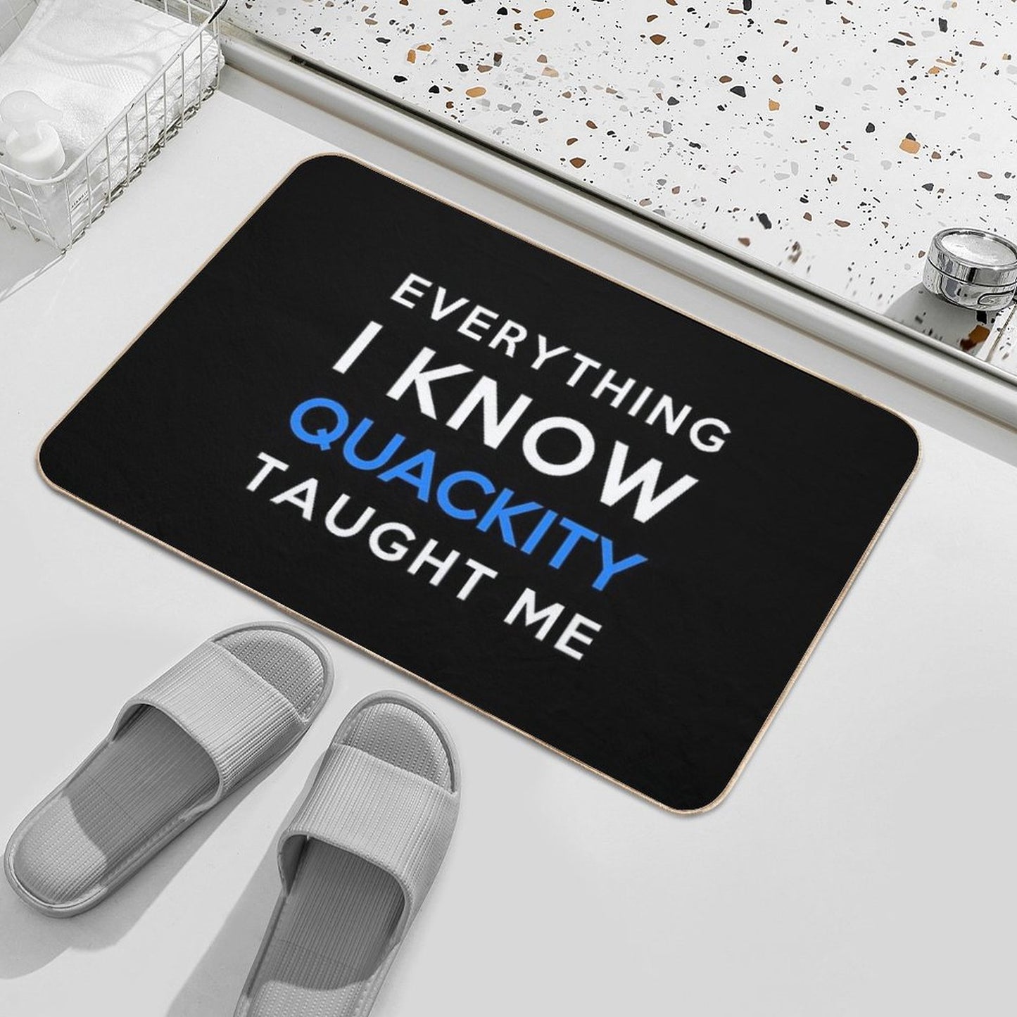 Everything I Know - Quackity Bath Mat