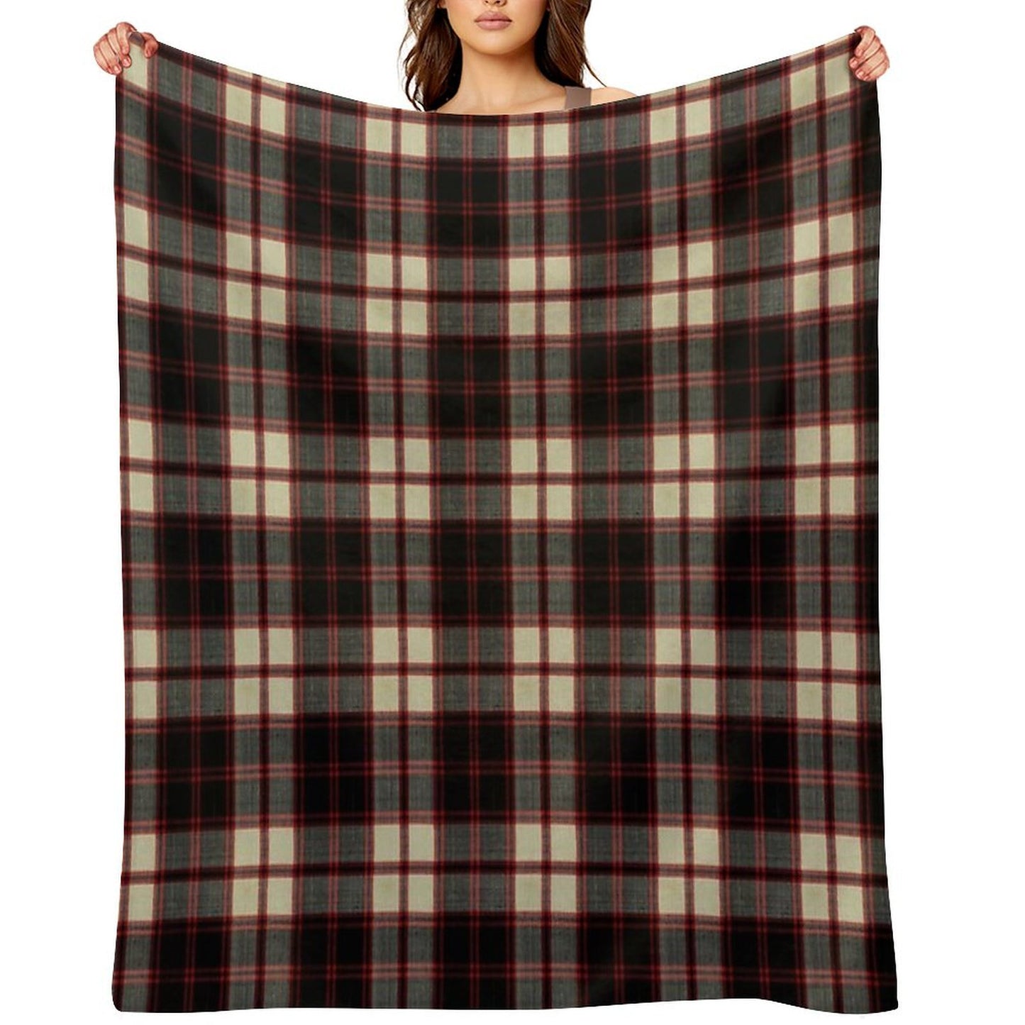 Macpherson Clan Tartan Throw Blanket