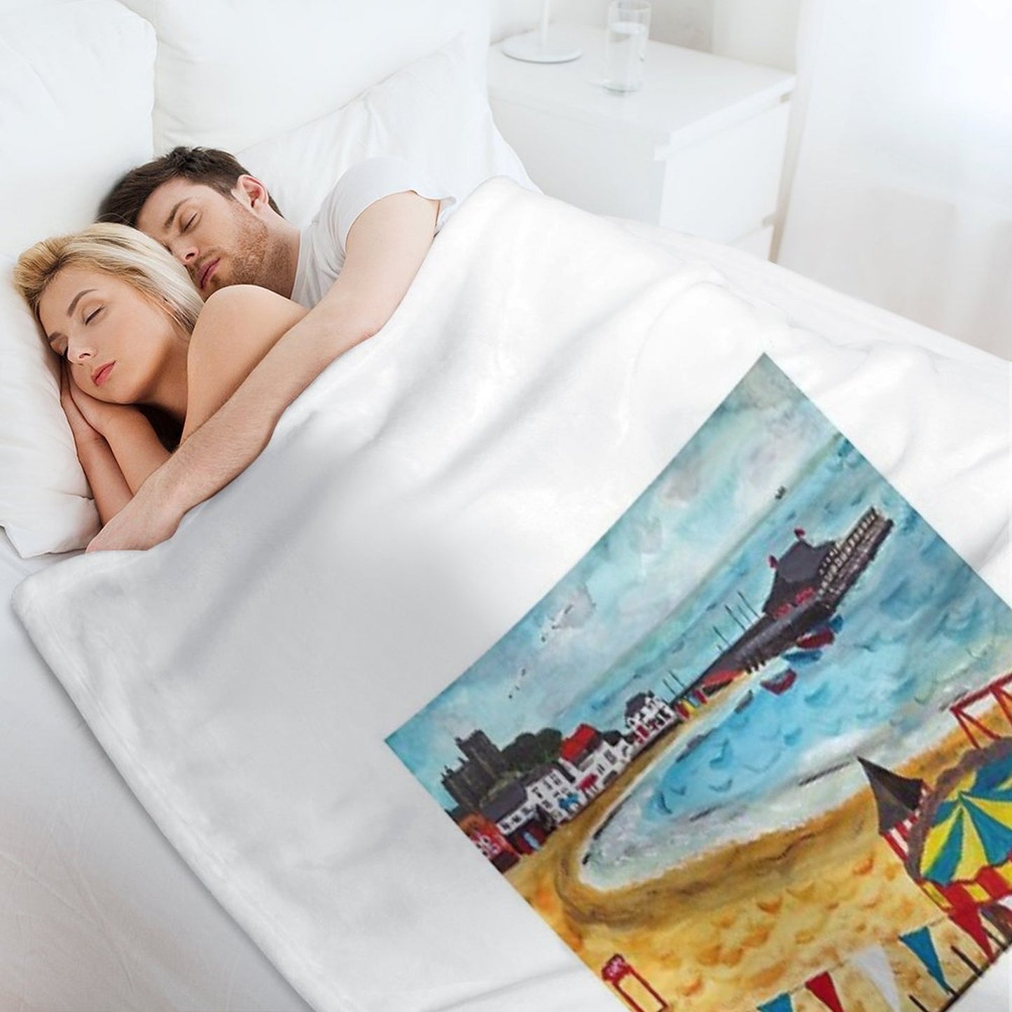 Viking Bay, Broadstairs, Kent Throw Blanket