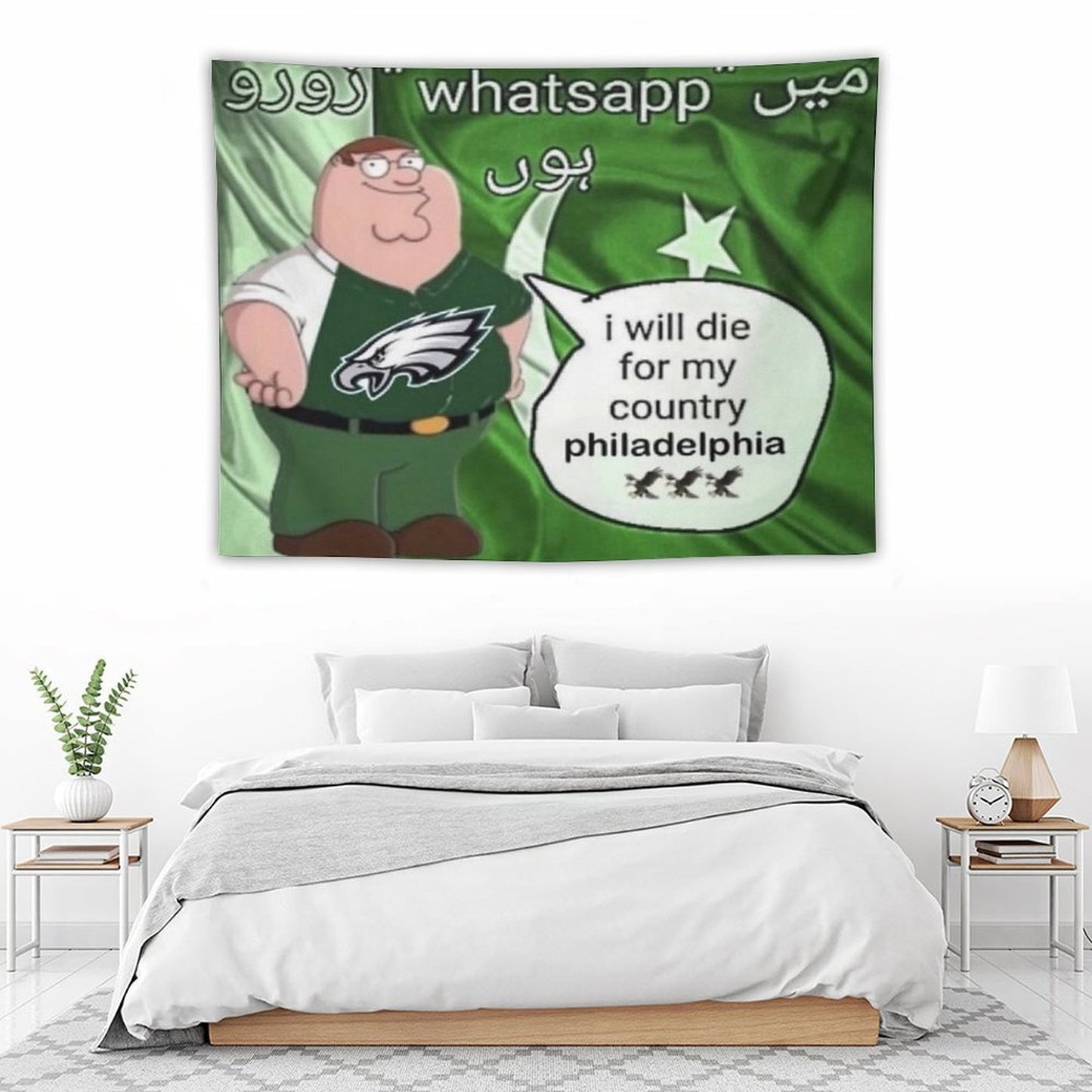 I Will Die For My Country Philadelphia Eagles Tapestry