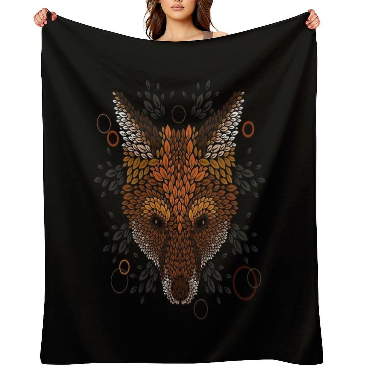 Fox Face Throw Blanket