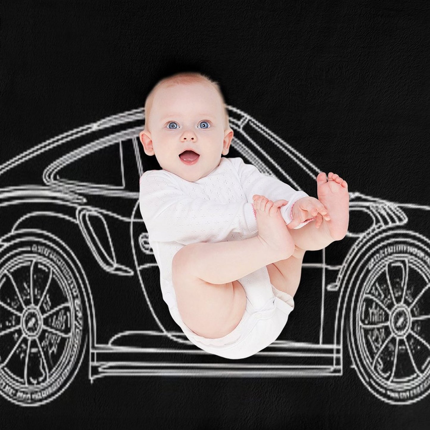 Porsche 911 GT3 Design Line Throw Blanket