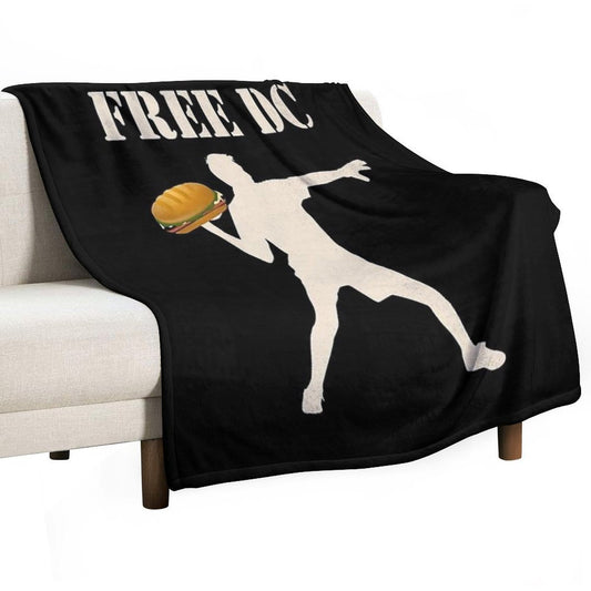 Free DC Resistance Sub Sandwich - Protest Movement Throw Blanket