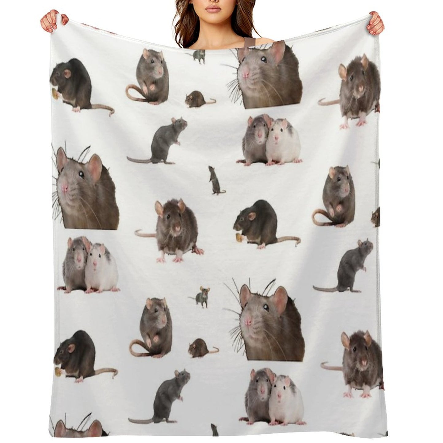 The Rat Set Throw Blanket