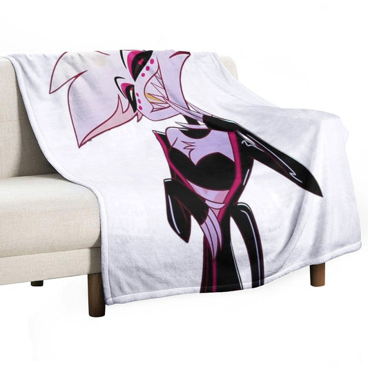 Angeldust Hazbin Hotel Poison Tshirt Sticker V2 Throw Blanket