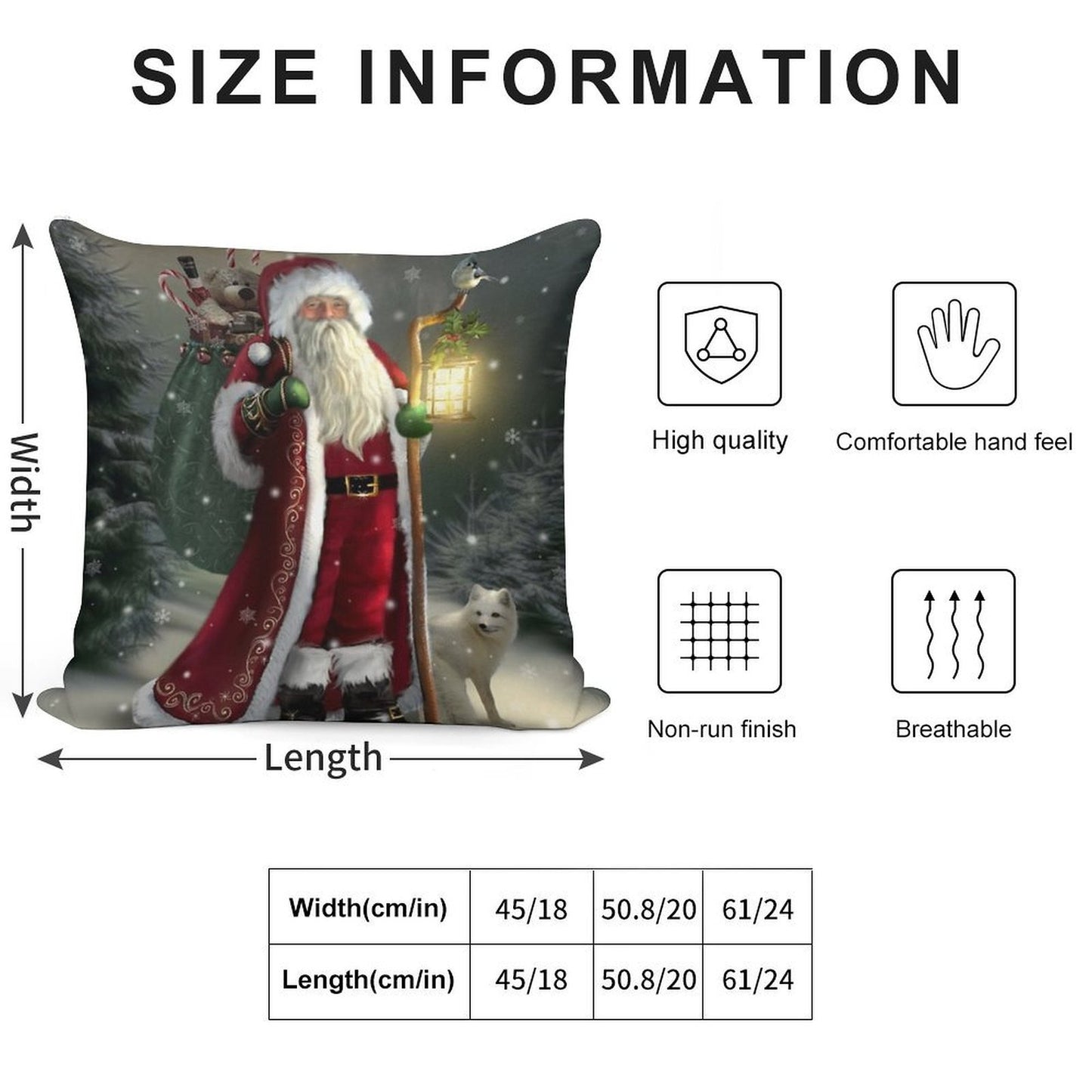 The Christmas Traveler Soft Anti-Pilling Throw Pillow