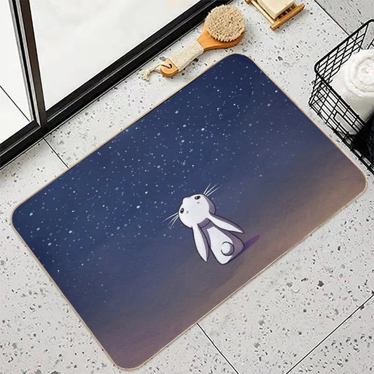 Moon Bunny Bath Mat