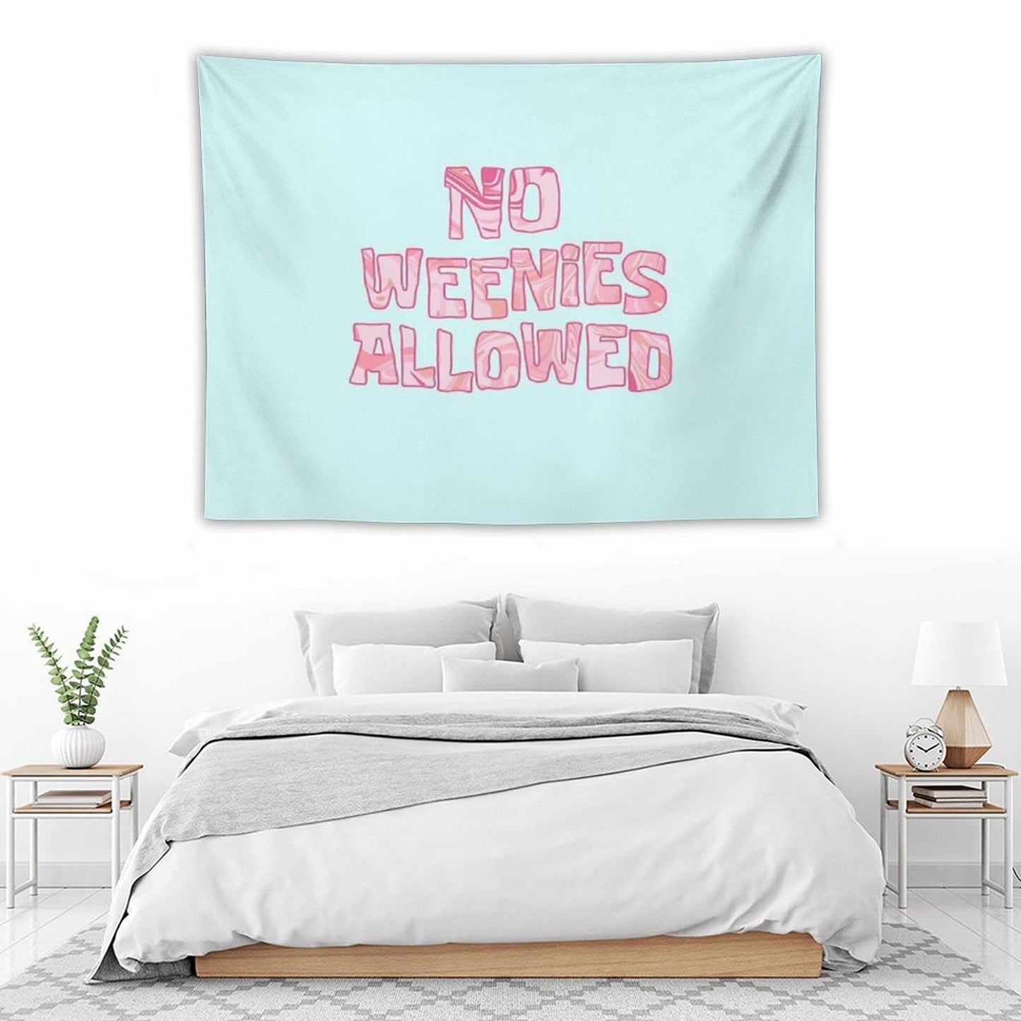 No Weenies Allowed Tapestry