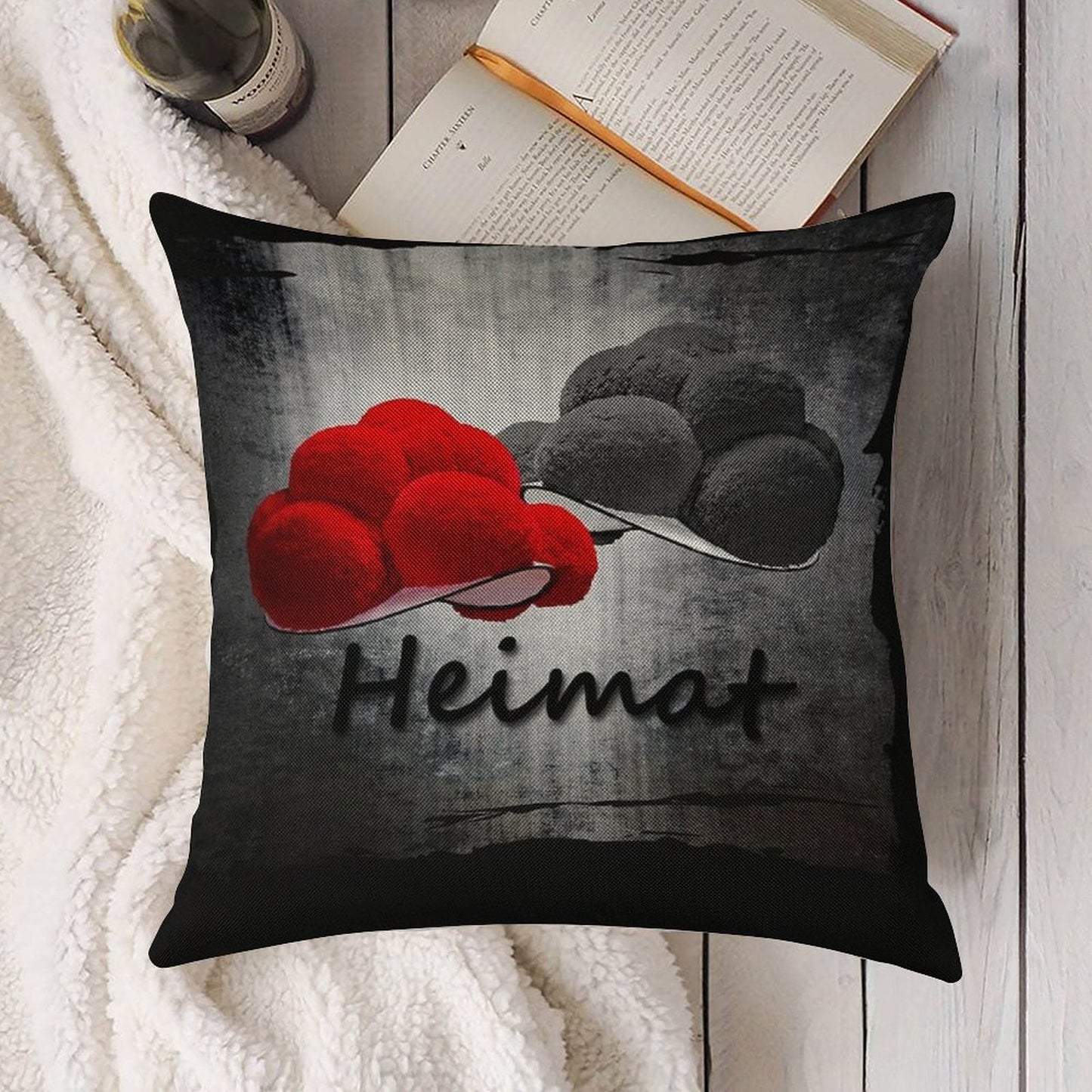 Black Forest Hats Heimat ART 1.0 Linen Throw Pillow Cover
