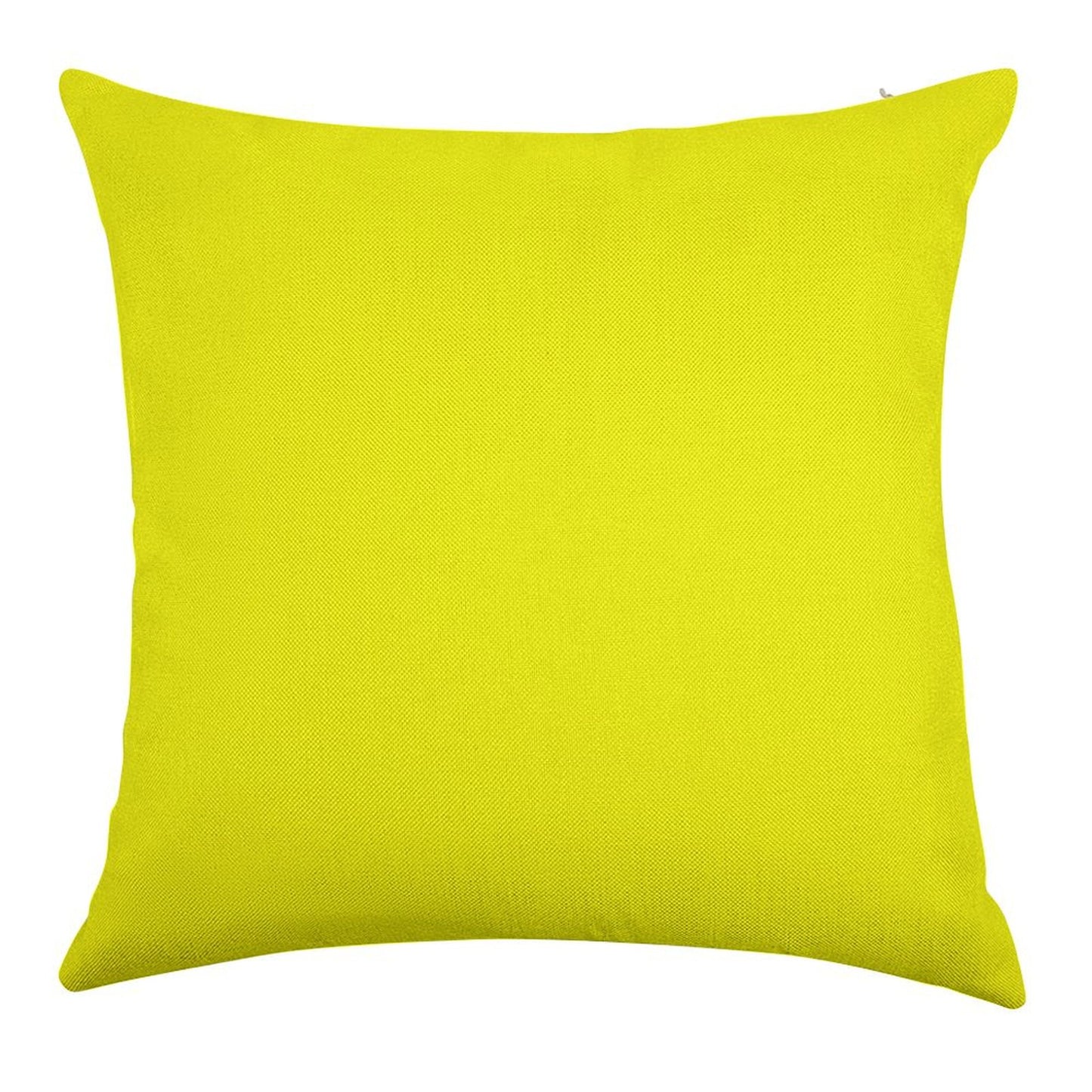 Neon Fluorescent Yellow Yellowneon YellowFluro Yellow Linen Throw Pillow Cover