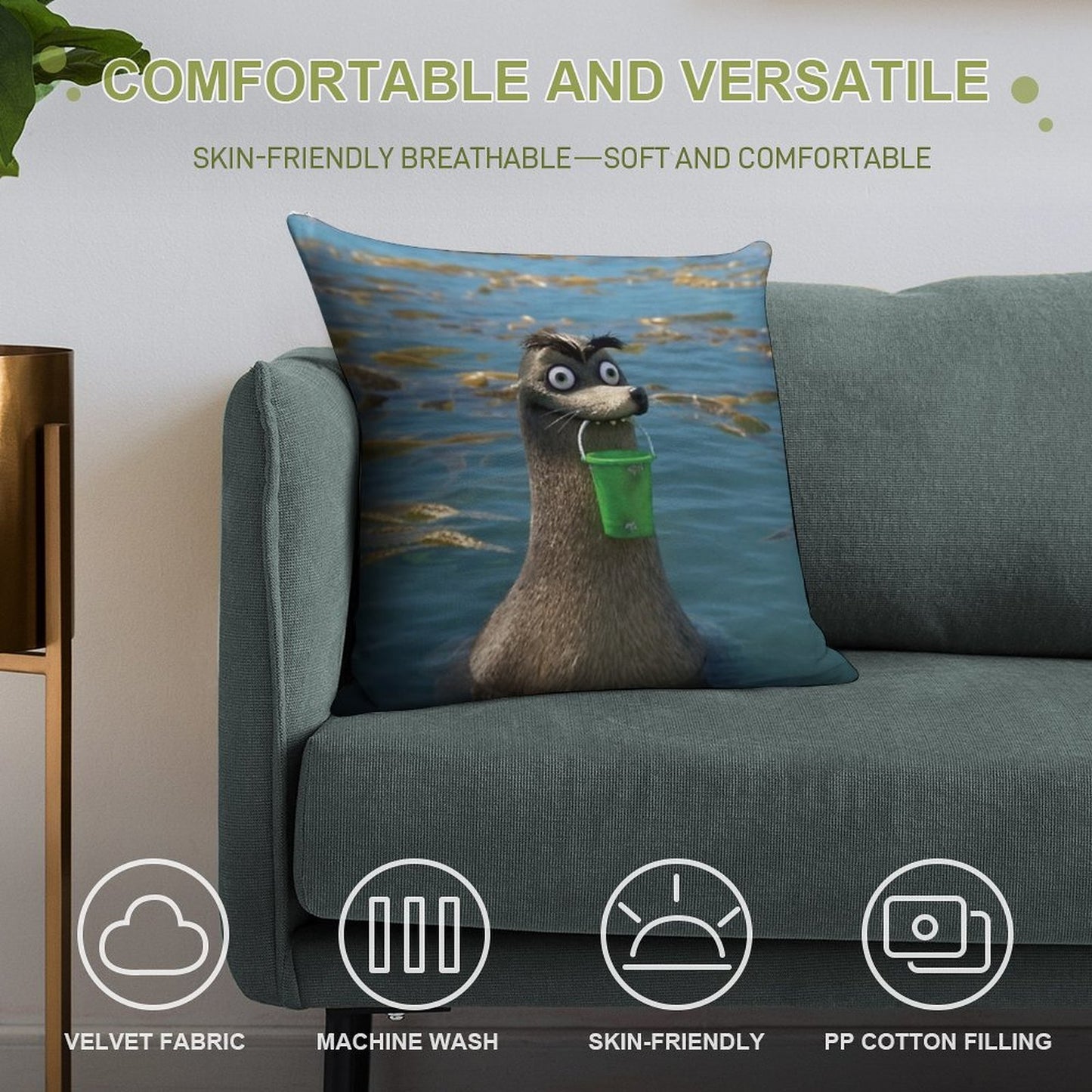 Gerald Soft Bedroom Essential Throw Pillow
