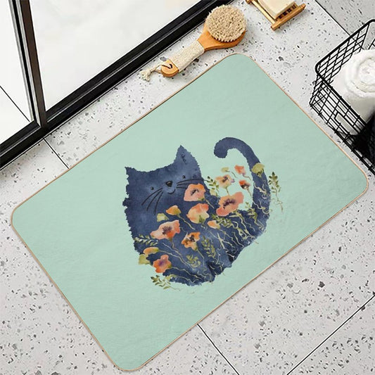 Polliwog And Poppies Bath Mat