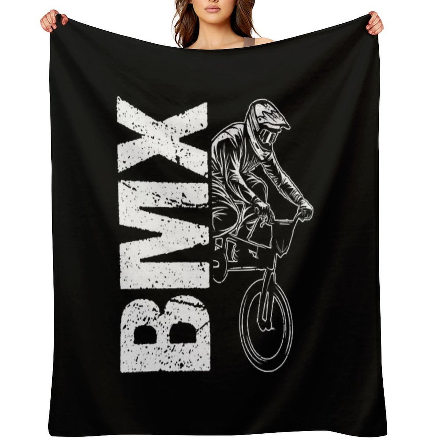 BMX Bike Hobby Sport BMX Gift Idea Throw Blanket
