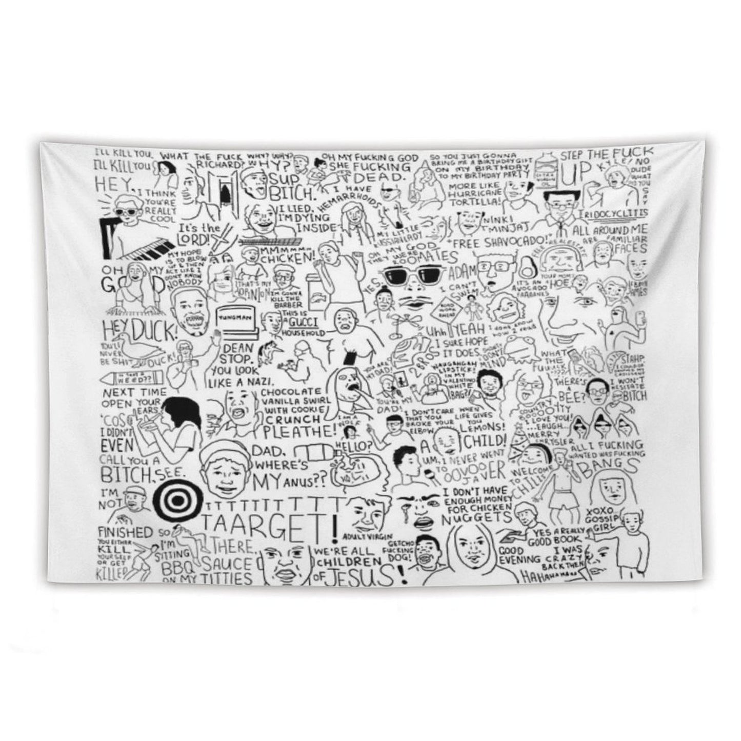An Ultimate Vine Compilation But Instead of A Video Its Just Terribly Drawn Tapestry