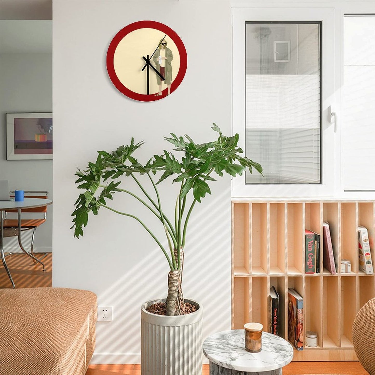 The Dude The Big Lebowski Circle Wall Clock