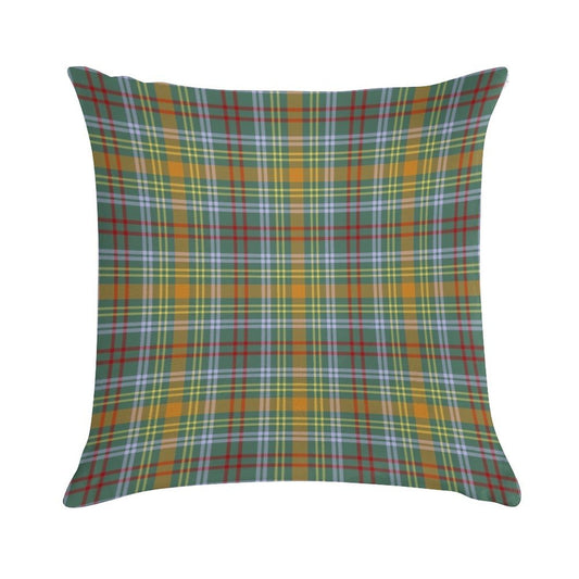 O'Brien Tartan Pattern Colorful Irish Plaid Soft Luxury Feel Throw Pillow