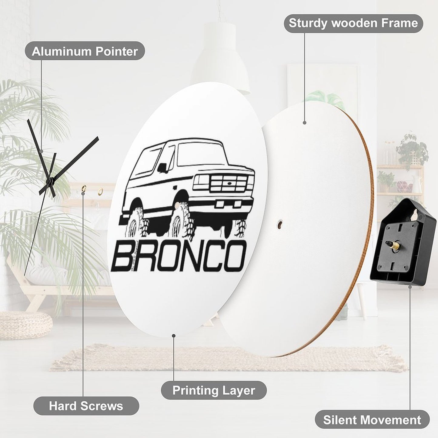1992-1996 Ford Bronco Wall Clock